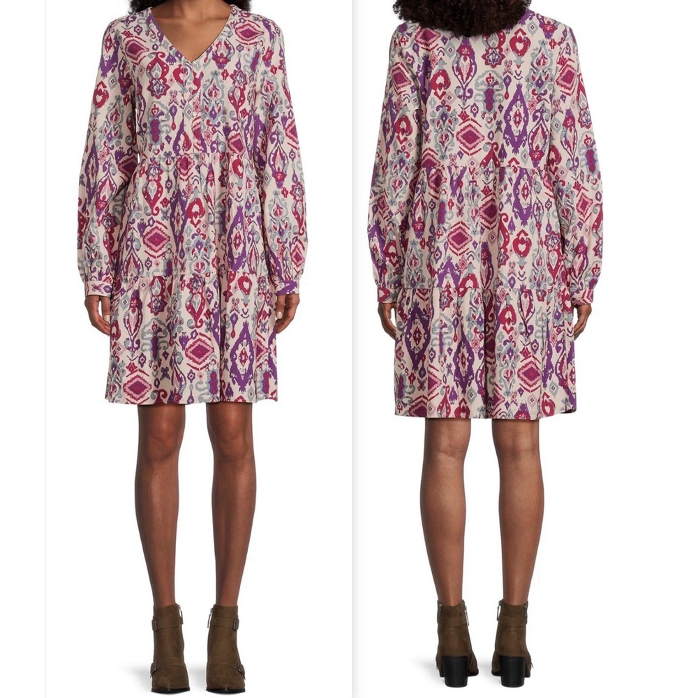 Beach Lunch Lounge‎ Maddie Dress Womens Geometric Print XS